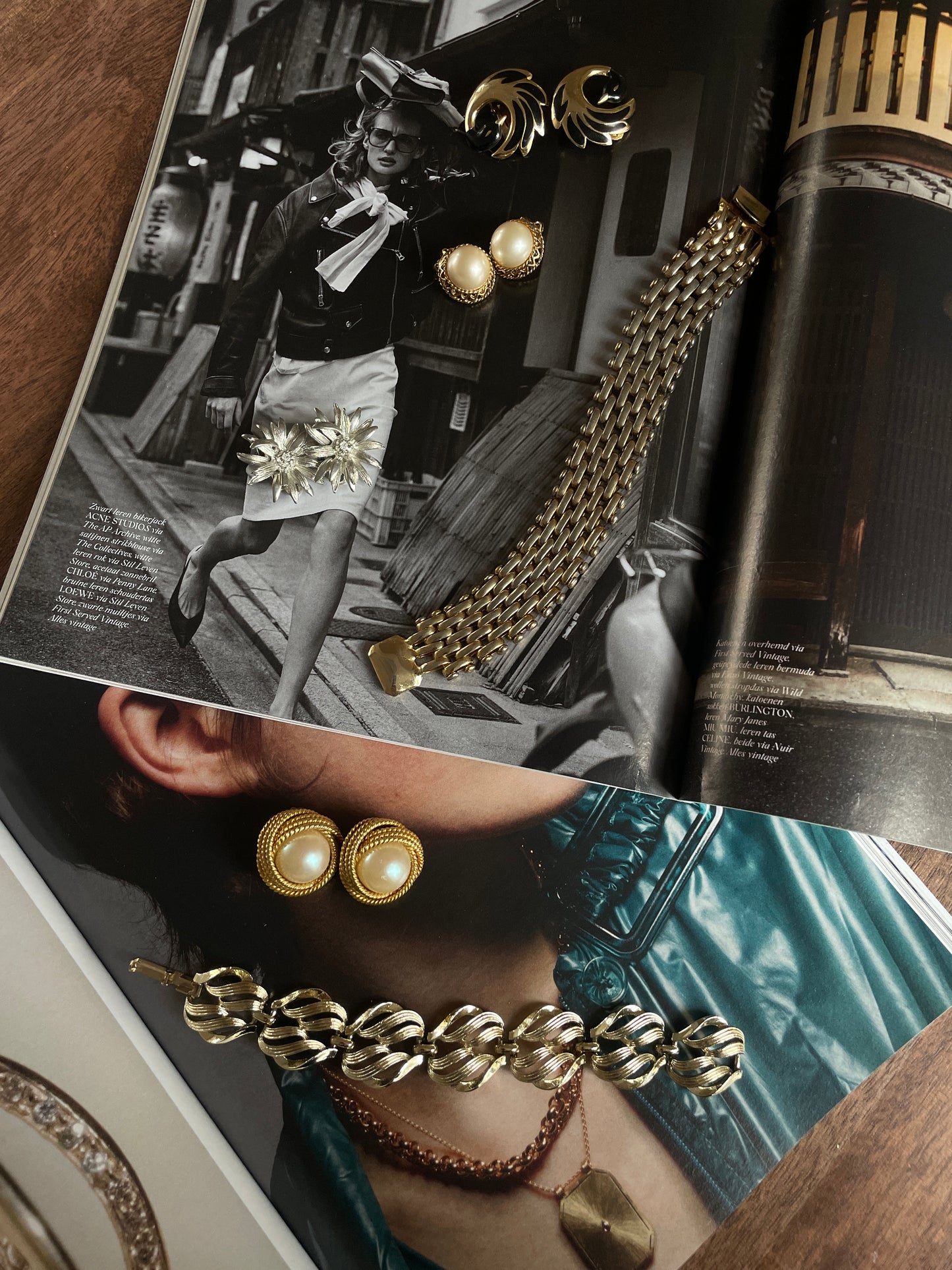Clip Oorbellen Gold Swan