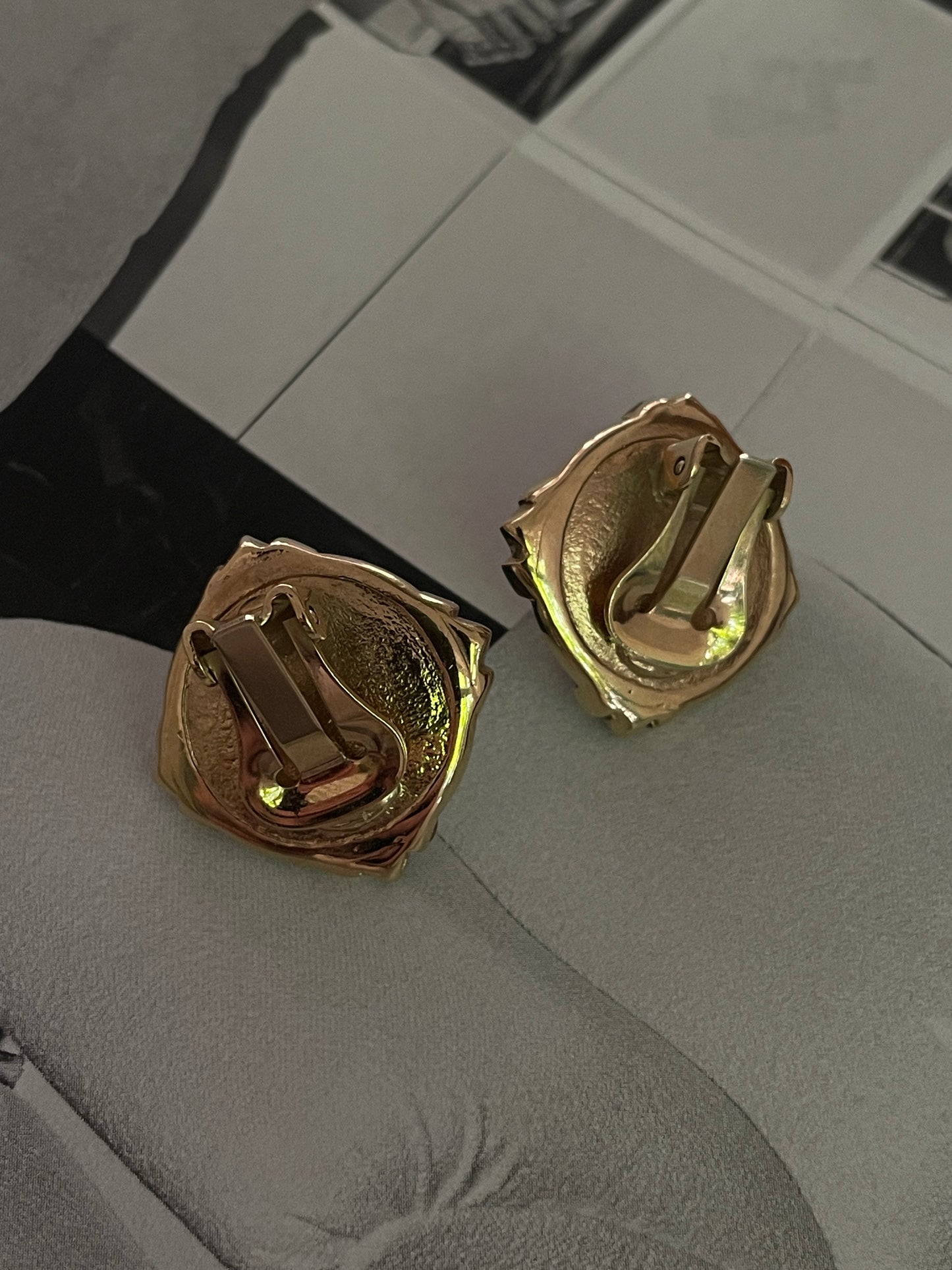 Clip Oorbellen French Diamonds