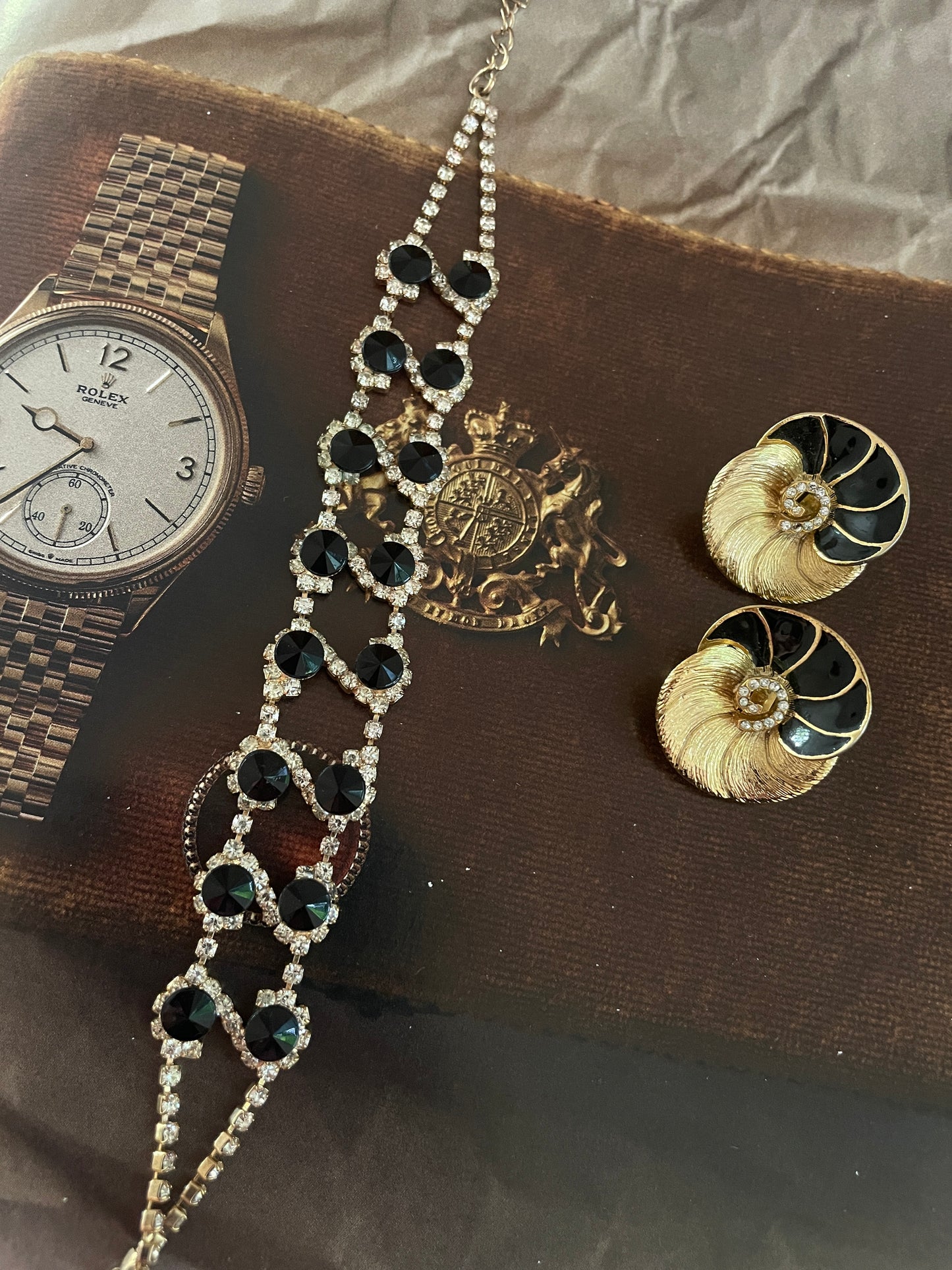 Clip Oorbellen Floral