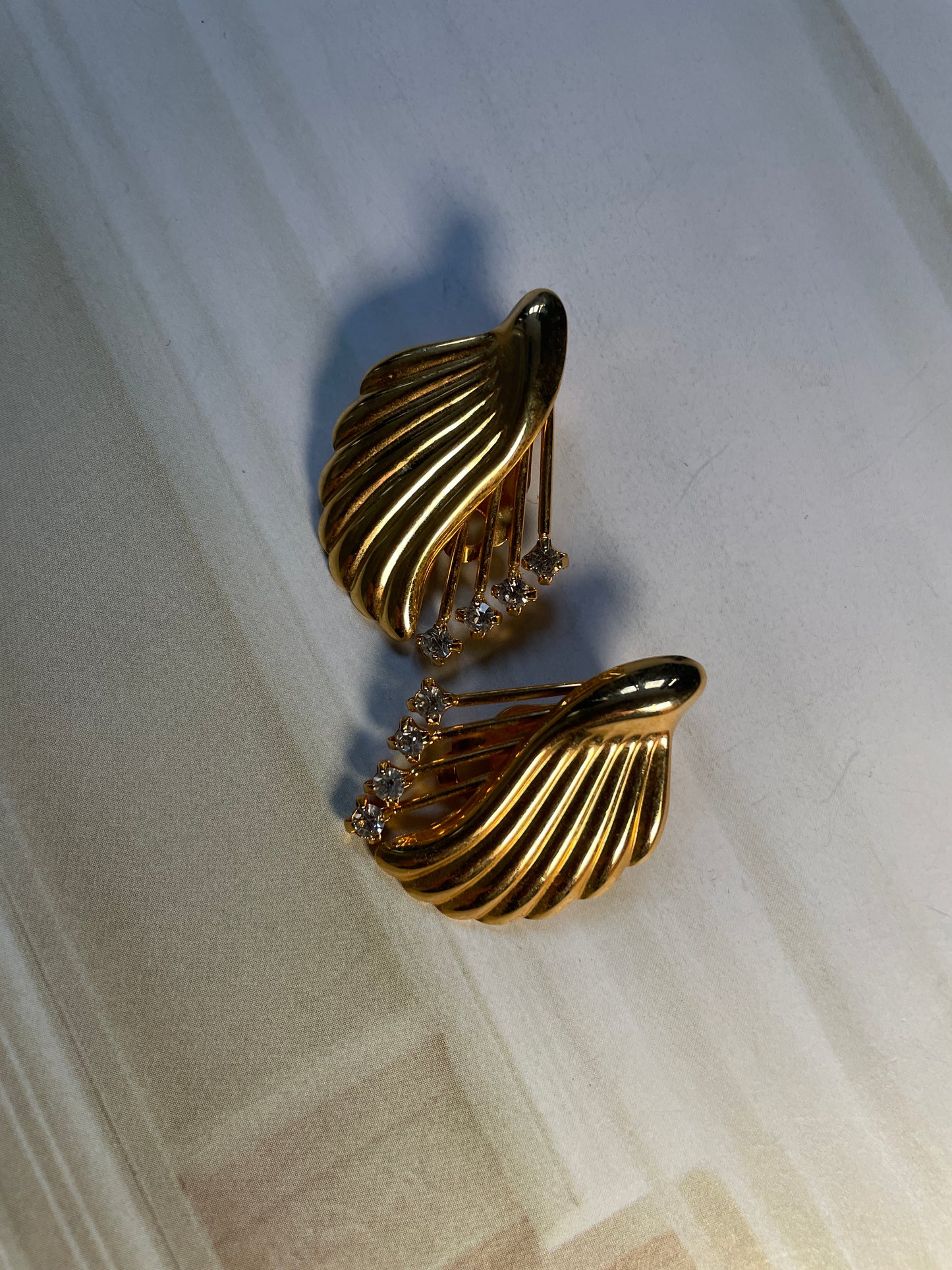Clip Oorbellen Golden Wave