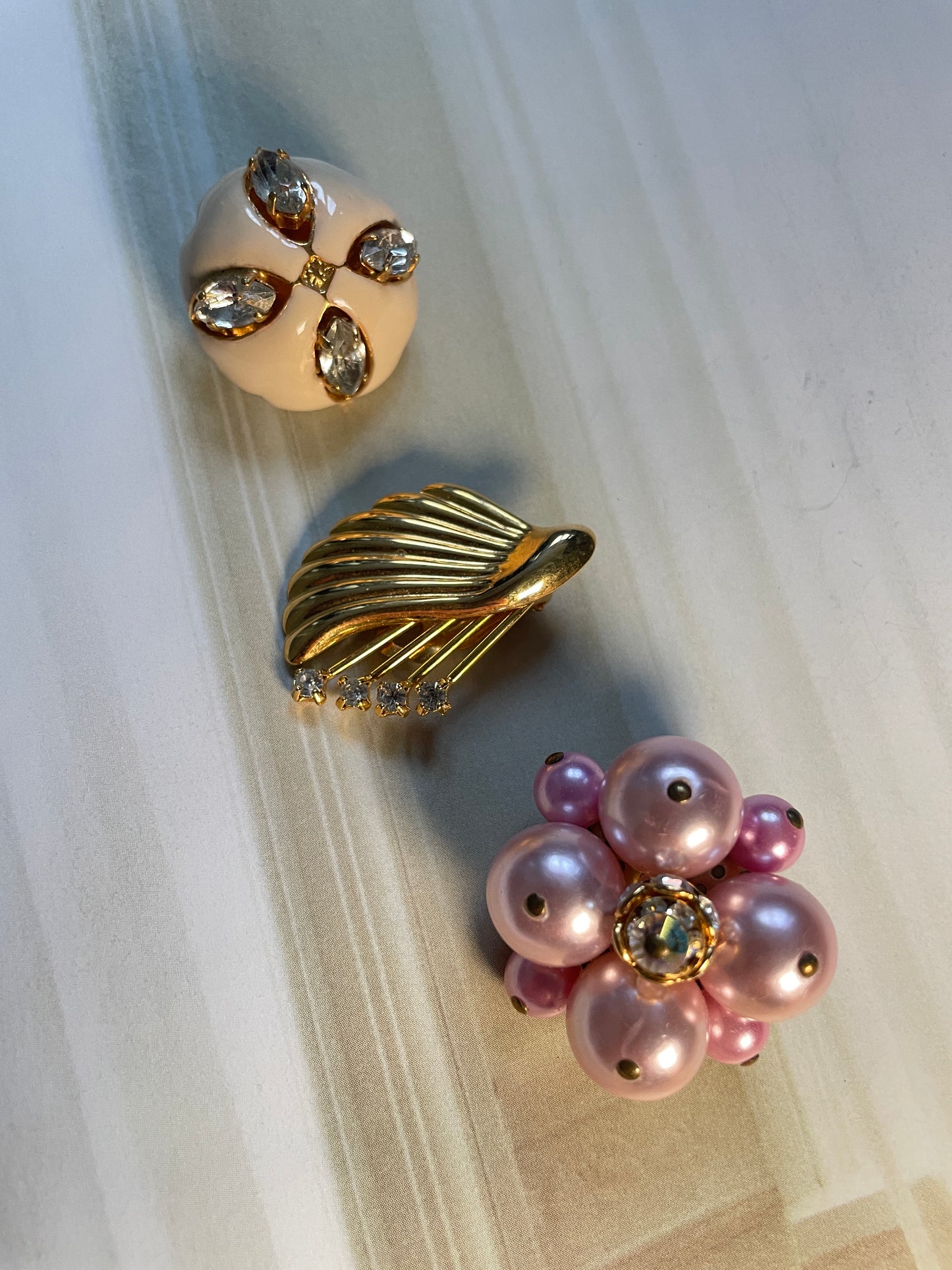 Clip Oorbellen Golden Wave